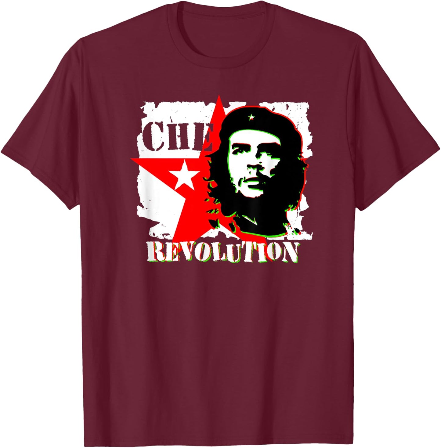 Che Guevara Revolution Rebel Guerrilla Freedom Gift T-Shirt - T-Shirt | Maroon