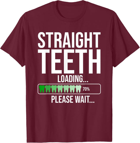Funny Orthodontic Women Orthodontist Dental Braces T-Shirt - T-Shirt | Maroon