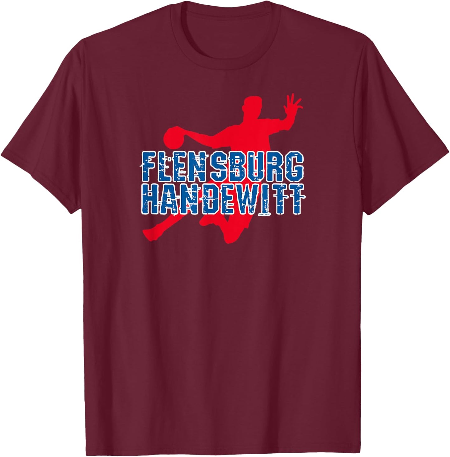 Flensburg-Handewitt Hand Ball Team Club Fan , black T-Shirt - T-Shirt | Maroon