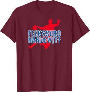 Flensburg-Handewitt Hand Ball Team Club Fan , black T-Shirt - T-Shirt | Maroon