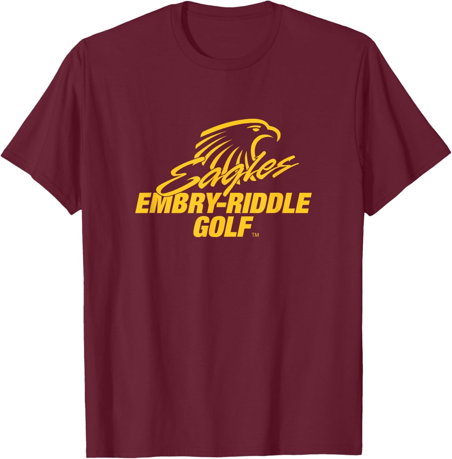 Embry-Riddle Aeronautical Eagles Golf Sports Fan T-Shirt - T-Shirt | Maroon