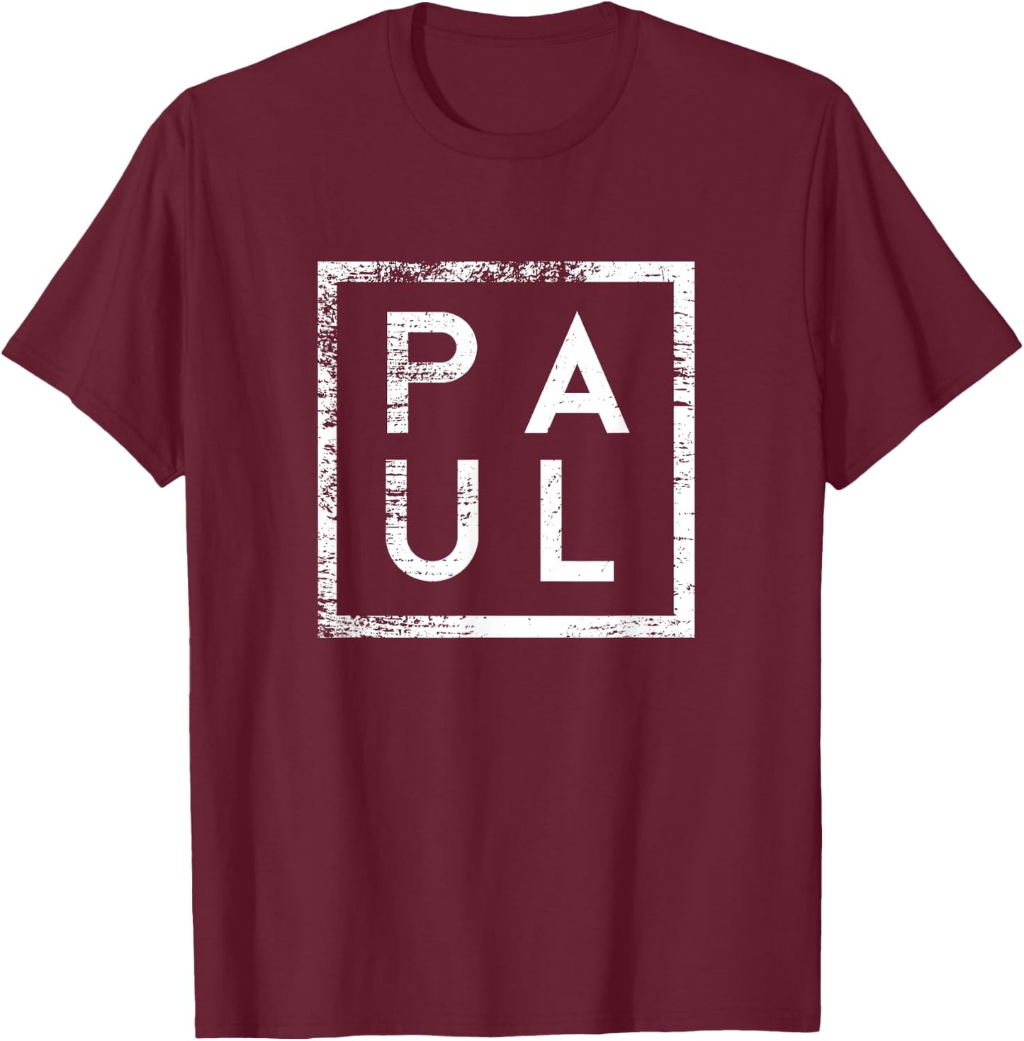 Paul Minimalismus T-Shirt - T-Shirt | Maroon