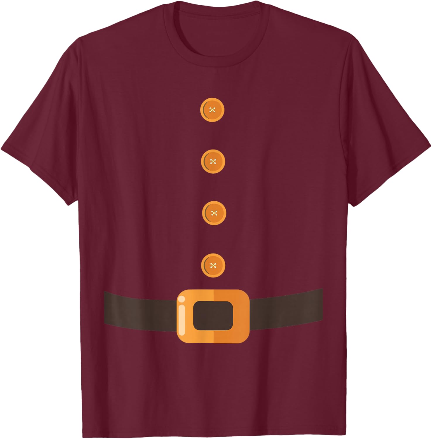 Gnome Halloween Lazy Costume for Groups of 7 (Seven) People , blue T-Shirt - T-Shirt | Maroon