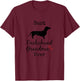 Dachshund Grandma, Best Dachshund Grandmother Ever T-Shirt - T-Shirt | Maroon