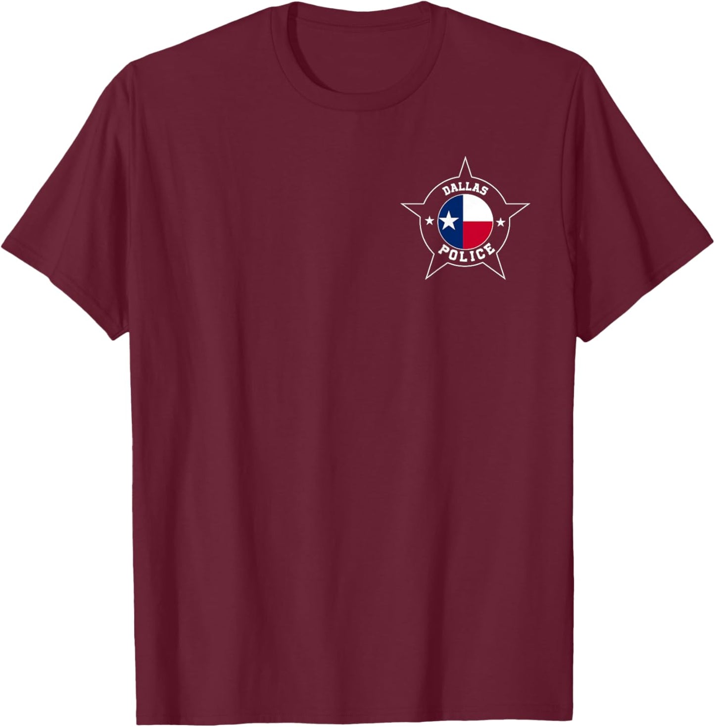 Dallas Police T Shirt - DPD T-Shirt - T-Shirt | Maroon