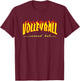 Volleyball Served Hot Burning Hot Design for Game Day Wear T-Shirt - T-Shirt | Maroon