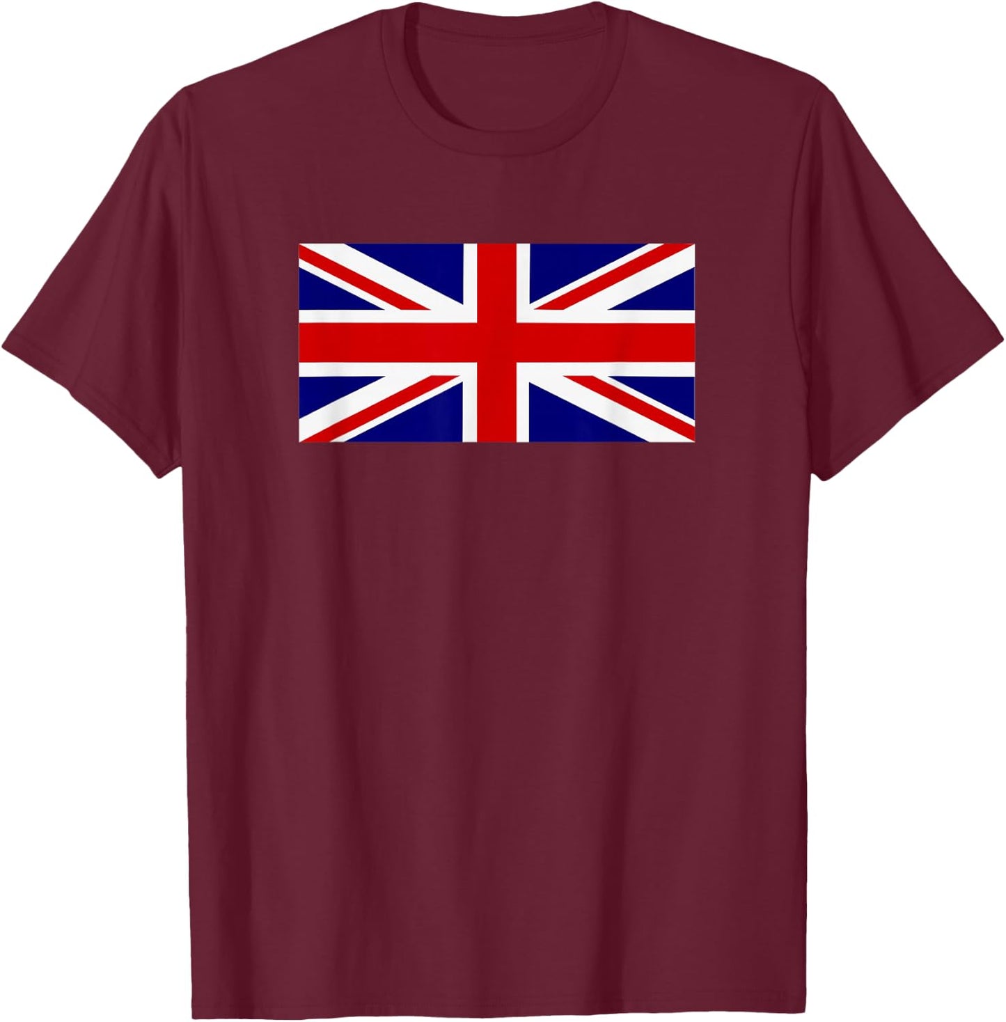 Union Jack Flag T-Shirt - T-Shirt | Maroon
