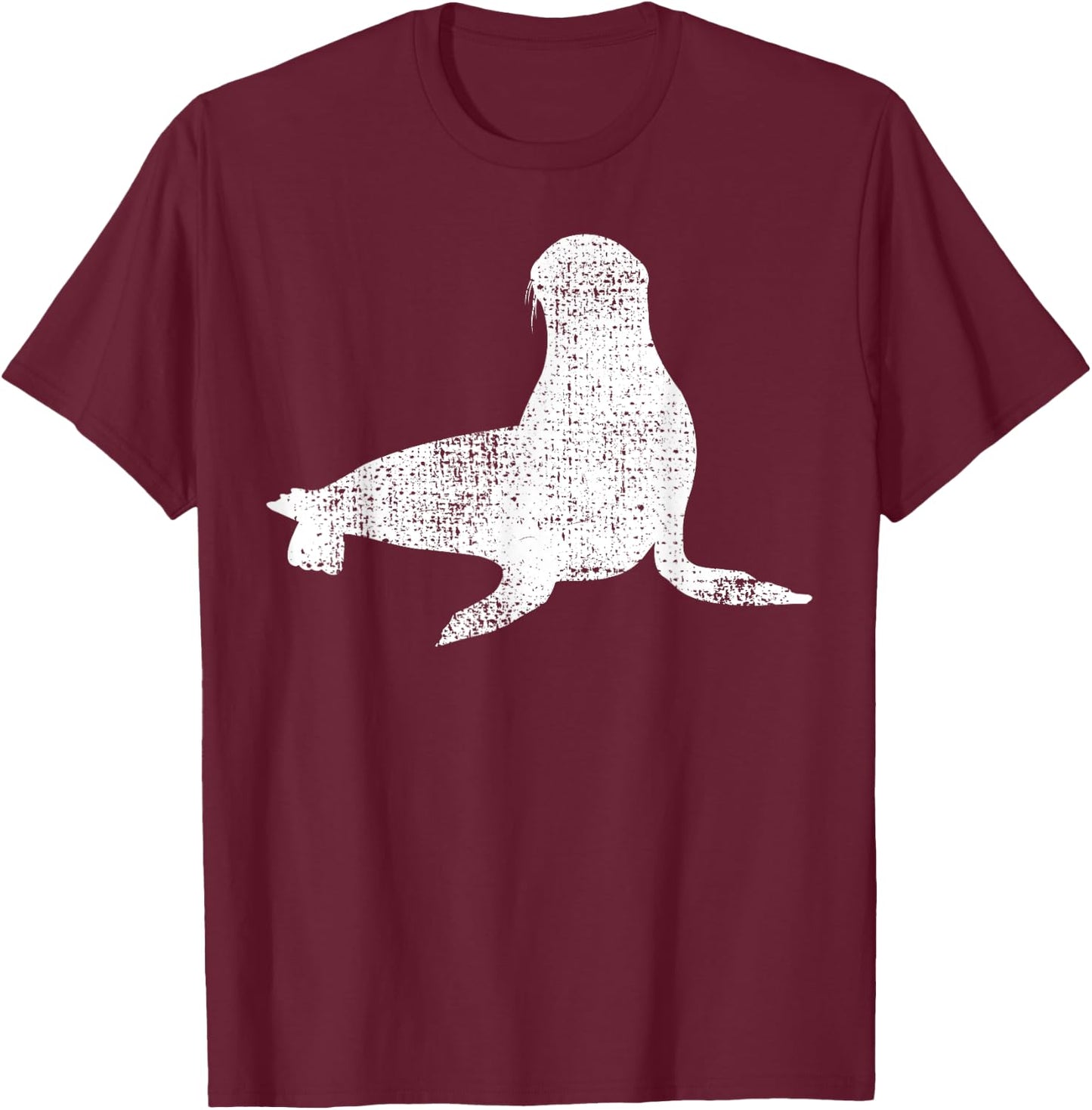 Sea Lion Marine Biology T-Shirt - T-Shirt | Maroon