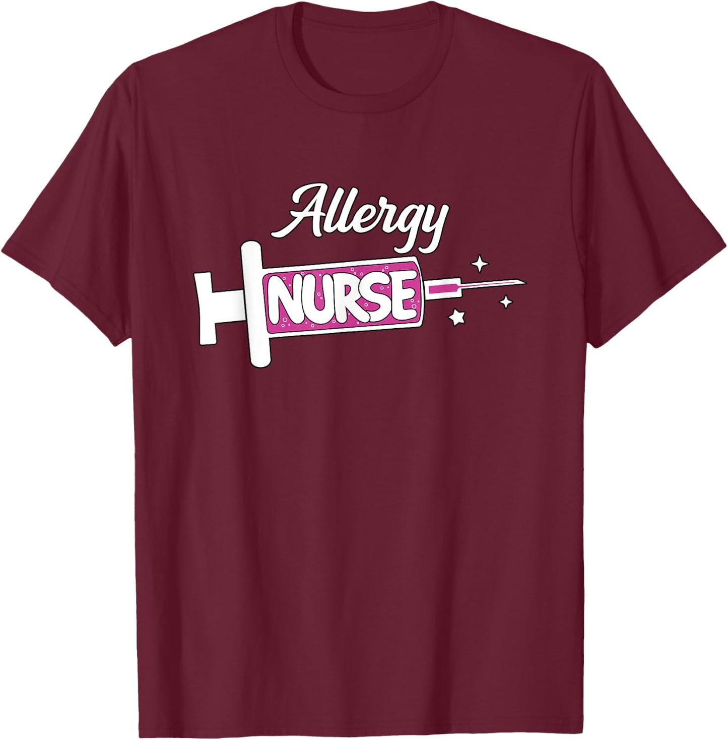 Allergy Nurse Cute Allergy/Immunology Nursing Unit RN T-Shirt - T-Shirt | Maroon