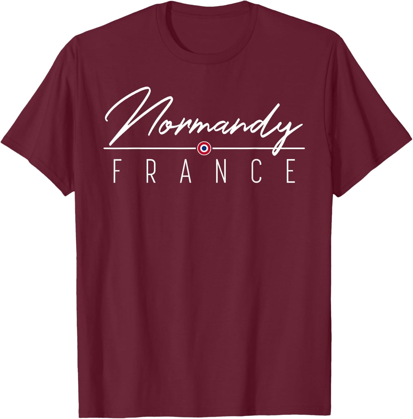 Normandy, France T-Shirt - T-Shirt | Maroon