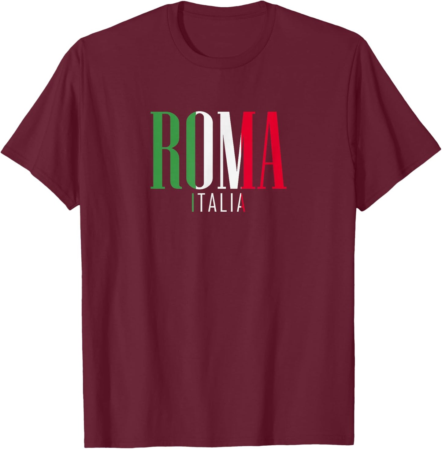 Roma Rome | Italie Europe Ville , Black, S T-Shirt - T-Shirt | Maroon