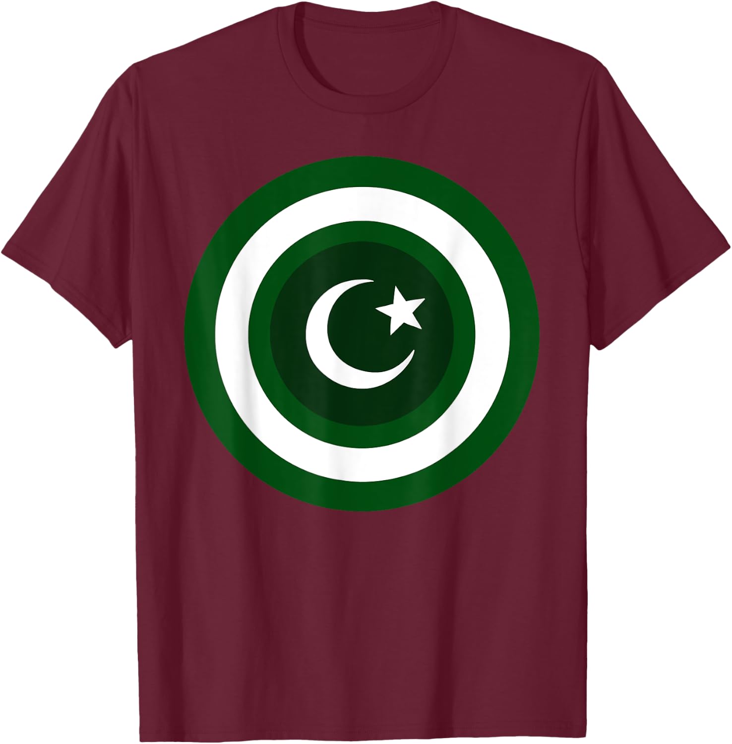Pakistani Flag- Captain Pakistan T-Shirt - T-Shirt | Maroon