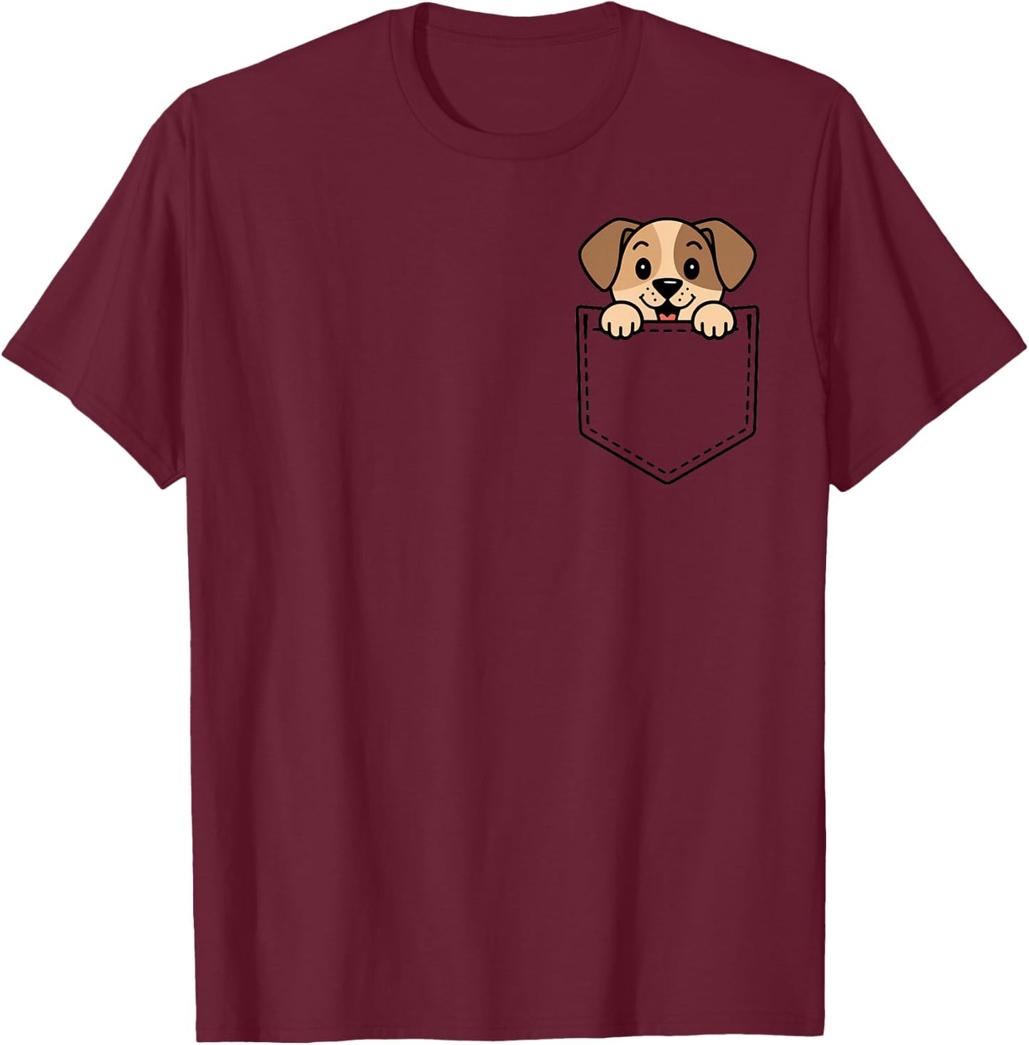 Boys Girls Toddler Cute Zoo Animal Adorable Dog Puppy Kids , blue T-Shirt - T-Shirt | Maroon