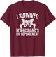 I survived my man's hip operation T-Shirt - T-Shirt | Maroon