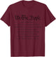 We The People Constitution American Patriot We The People T-Shirt - T-Shirt | Maroon