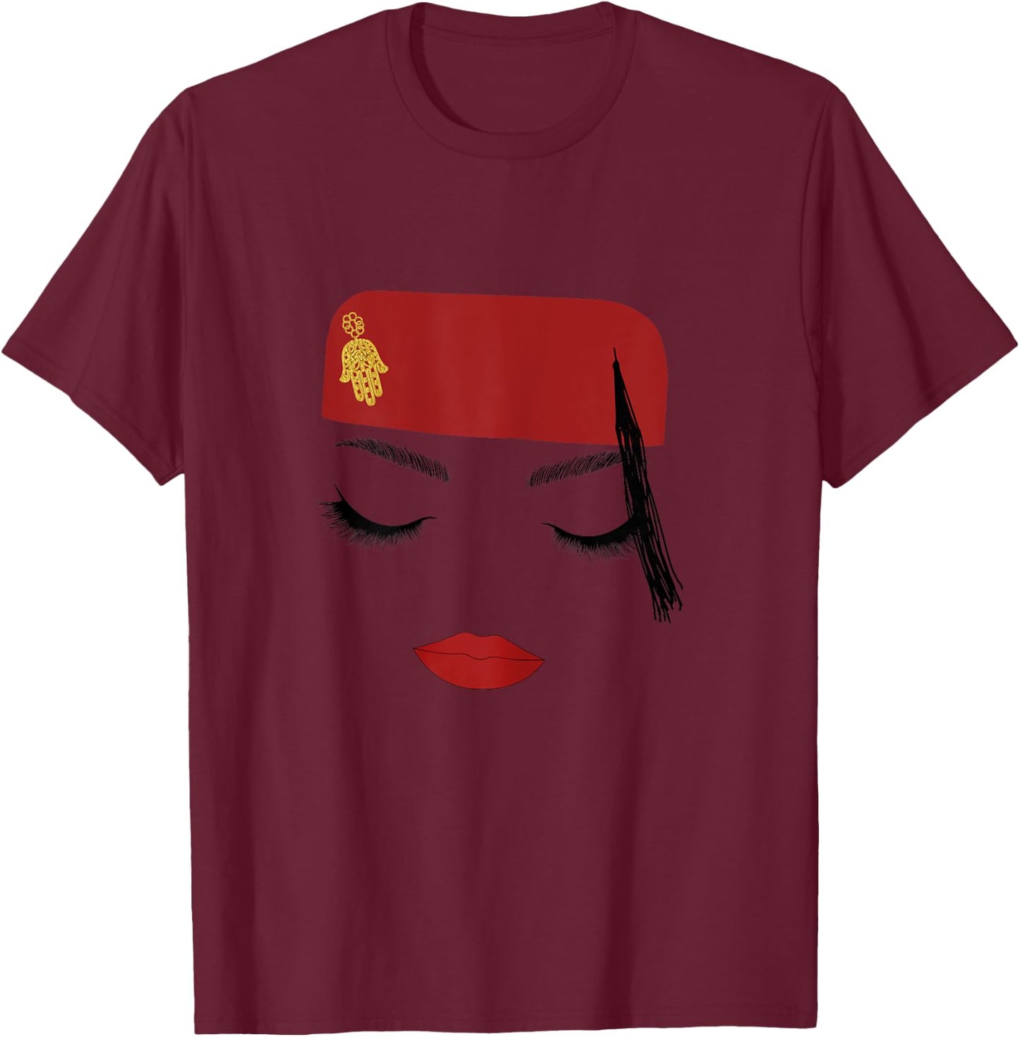 Tunisian Pride Tunisian Girl Tunisian Woman Tunisia T-Shirt - T-Shirt | Maroon