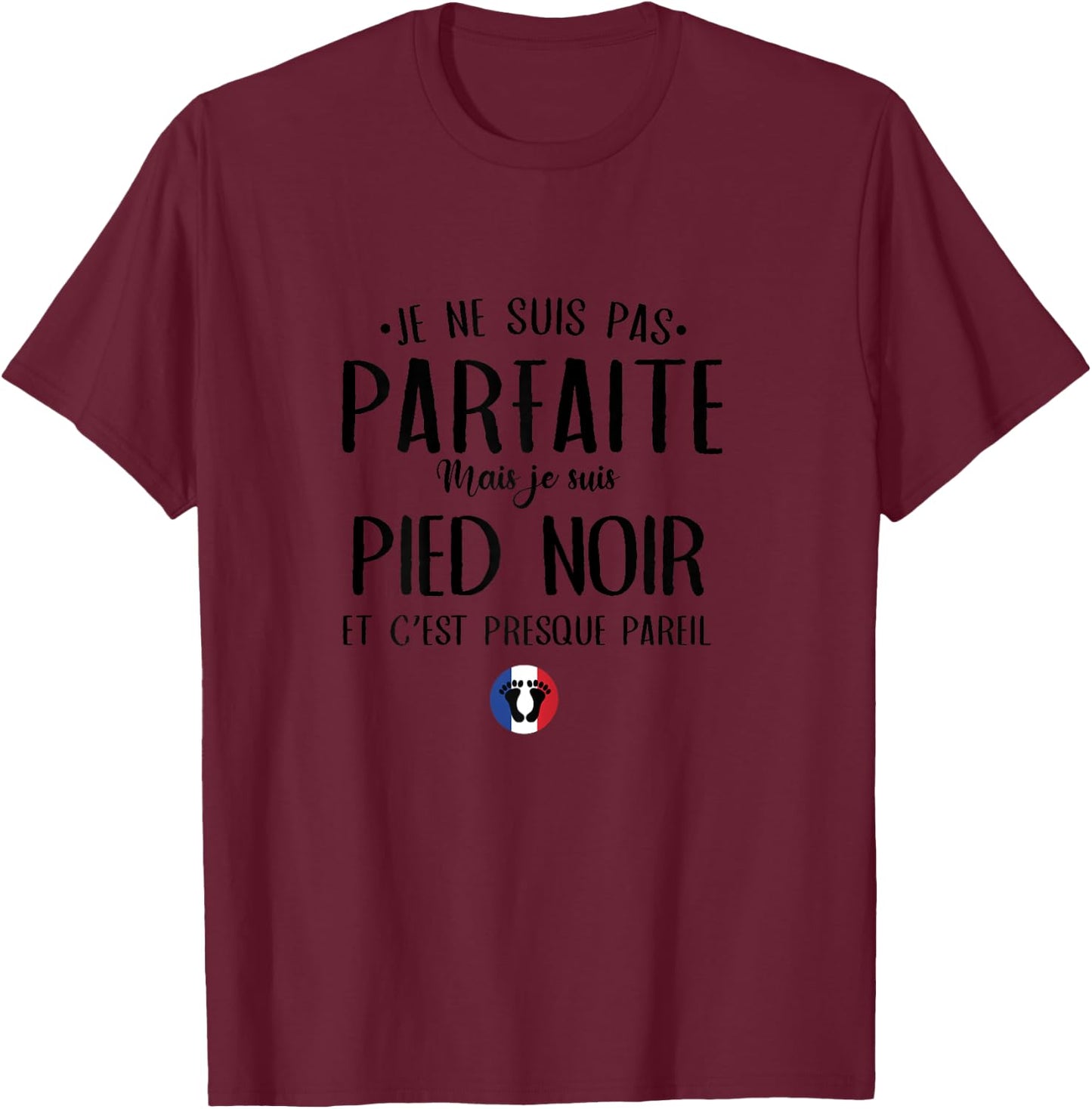 Gift Original Grandpa Granny Black Feet T-Shirt - T-Shirt | Maroon