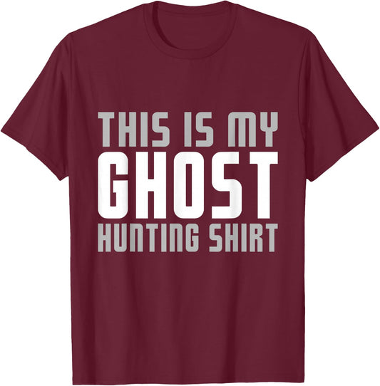 This Is My Ghost Hunting Funny Halloween Costume Men Boys T-Shirt - T-Shirt | Maroon