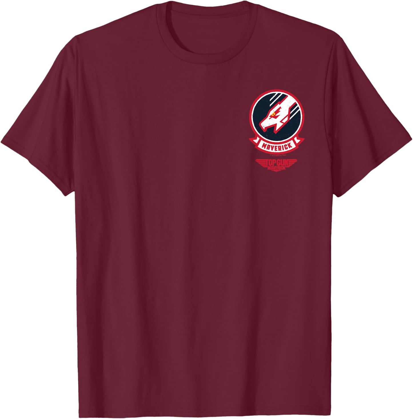 Top Gun: Maverick Squadron Pocket Patch , black T-Shirt - T-Shirt | Maroon