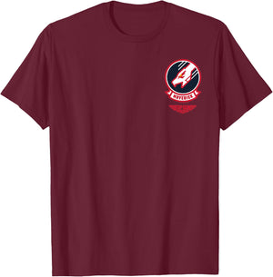 Top Gun: Maverick Squadron Pocket Patch , black T-Shirt - T-Shirt | Maroon