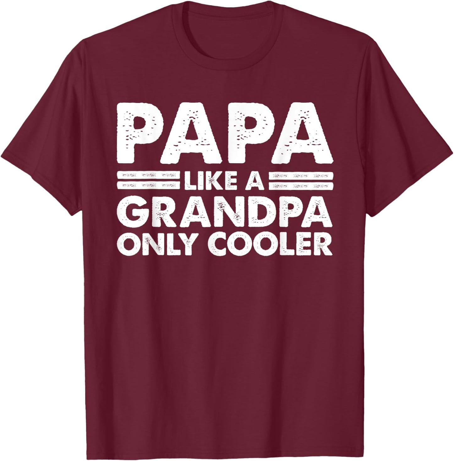 Funny Papa Design For Grandpa Papi Papaw From Grandkids Papa T-Shirt - T-Shirt | Maroon