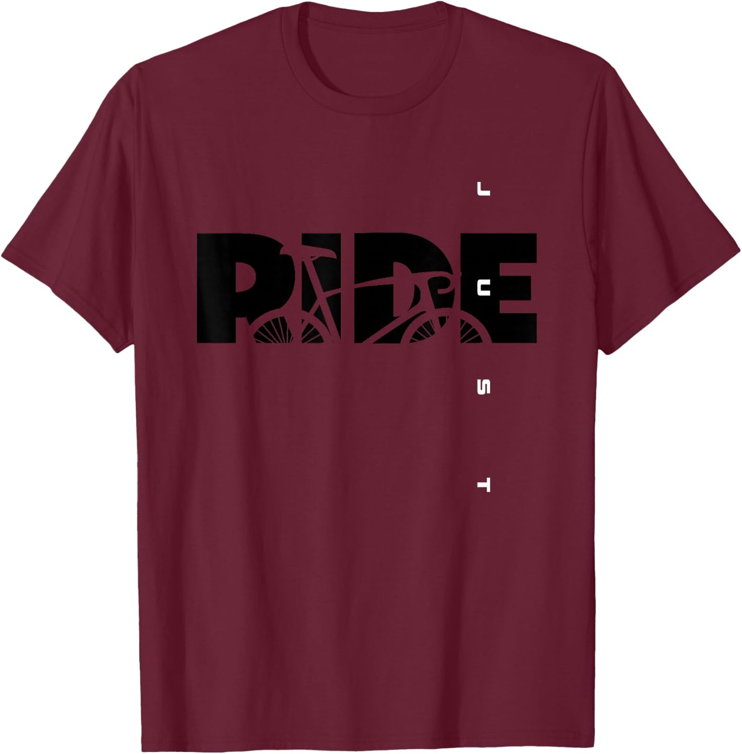 Just Ride Road Biking Bicycle Cycling T-Shirt - T-Shirt | Maroon