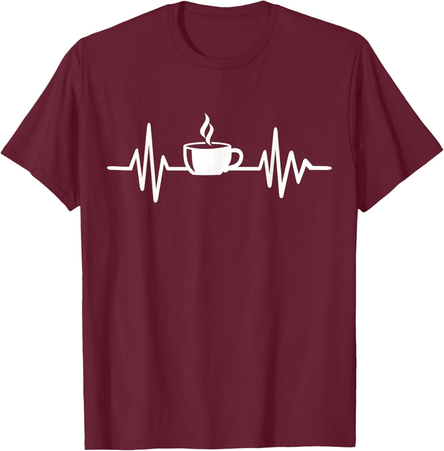 Coffee Frequency T-Shirt - T-Shirt | Maroon