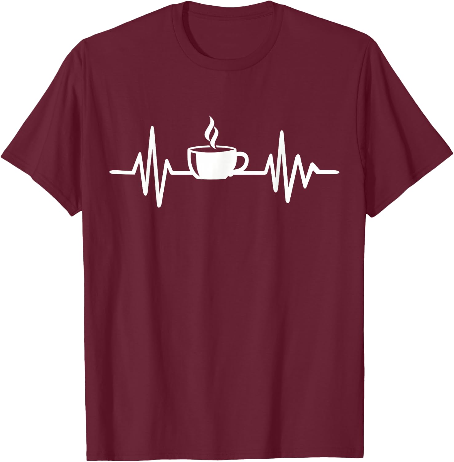 Coffee Frequency T-Shirt - T-Shirt | Maroon
