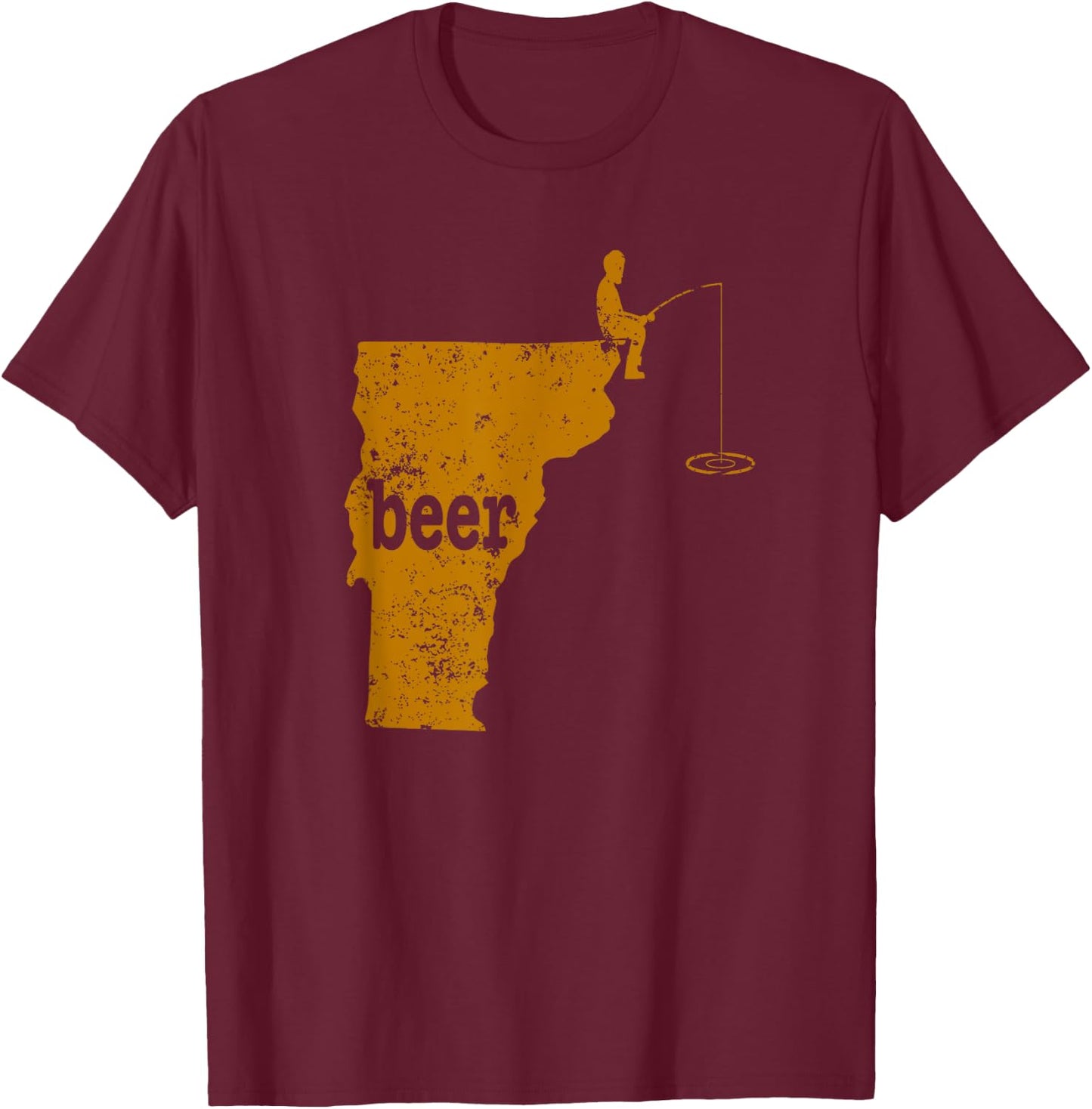 Vermont Beer T-Shirt - T-Shirt | Maroon