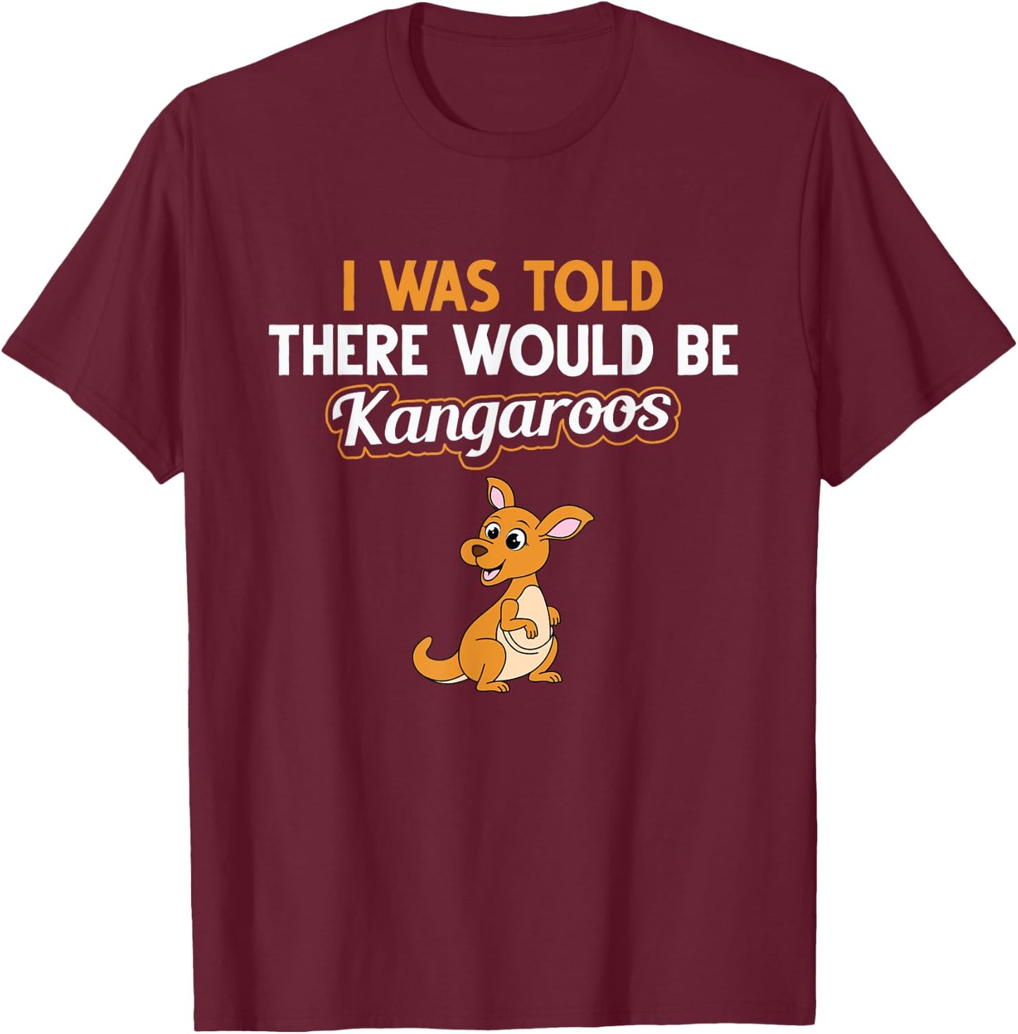 Kangaroo Design Men Women Boys Girls Kids Kangaroo Animal T-Shirt - T-Shirt | Maroon
