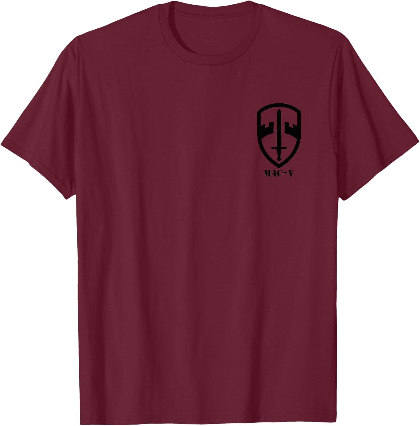MAC-V Army Unit Full Color Veteran T-Shirt - T-Shirt | Maroon