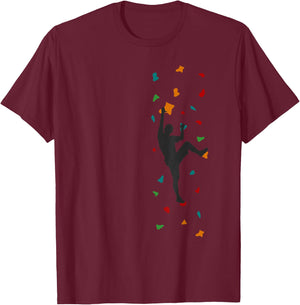 Klettern Bouldern Kletterer Boulderer T-Shirt - T-Shirt | Maroon