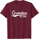Grandma 2025 Retro Grandma Est 2025 T-Shirt - T-Shirt | Maroon