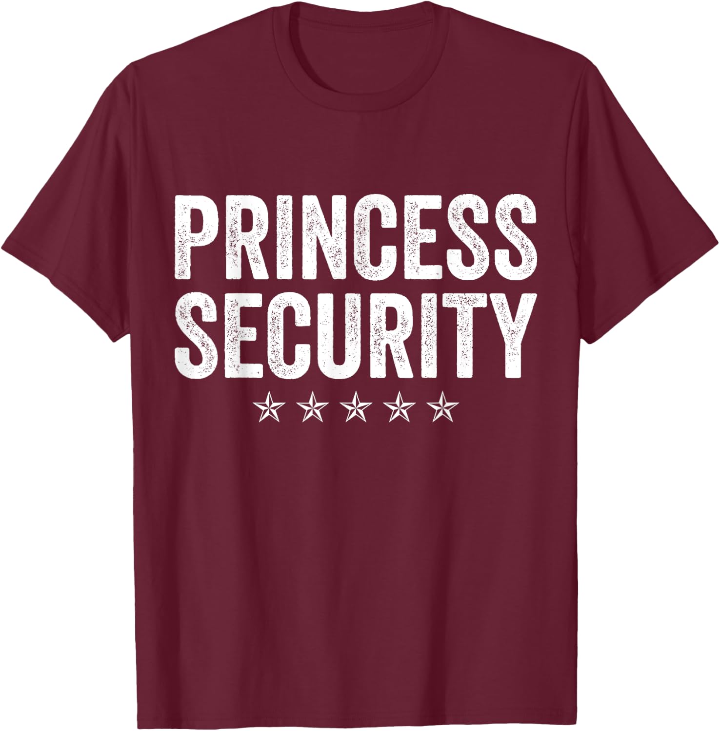 Princess Security Halloween Costume T-Shirt - T-Shirt | Maroon