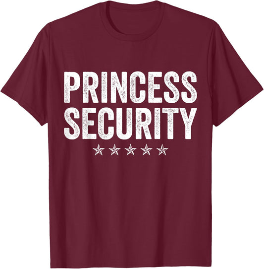 Princess Security Halloween Costume T-Shirt - T-Shirt | Maroon