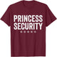 Princess Security Halloween Costume T-Shirt - T-Shirt | Maroon