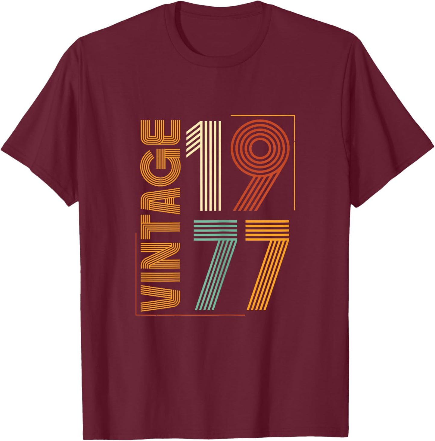 Vintage 1977 Women Limited Edition BDay 1977 Birthday T-Shirt - T-Shirt | Maroon