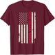 American Worker Patriotic Workman Blue Collar Badass T-Shirt - T-Shirt | Maroon