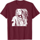 Rasta Hair Hairstyle - Rastafari Dreads Dreadlocks , black T-Shirt - T-Shirt | Maroon