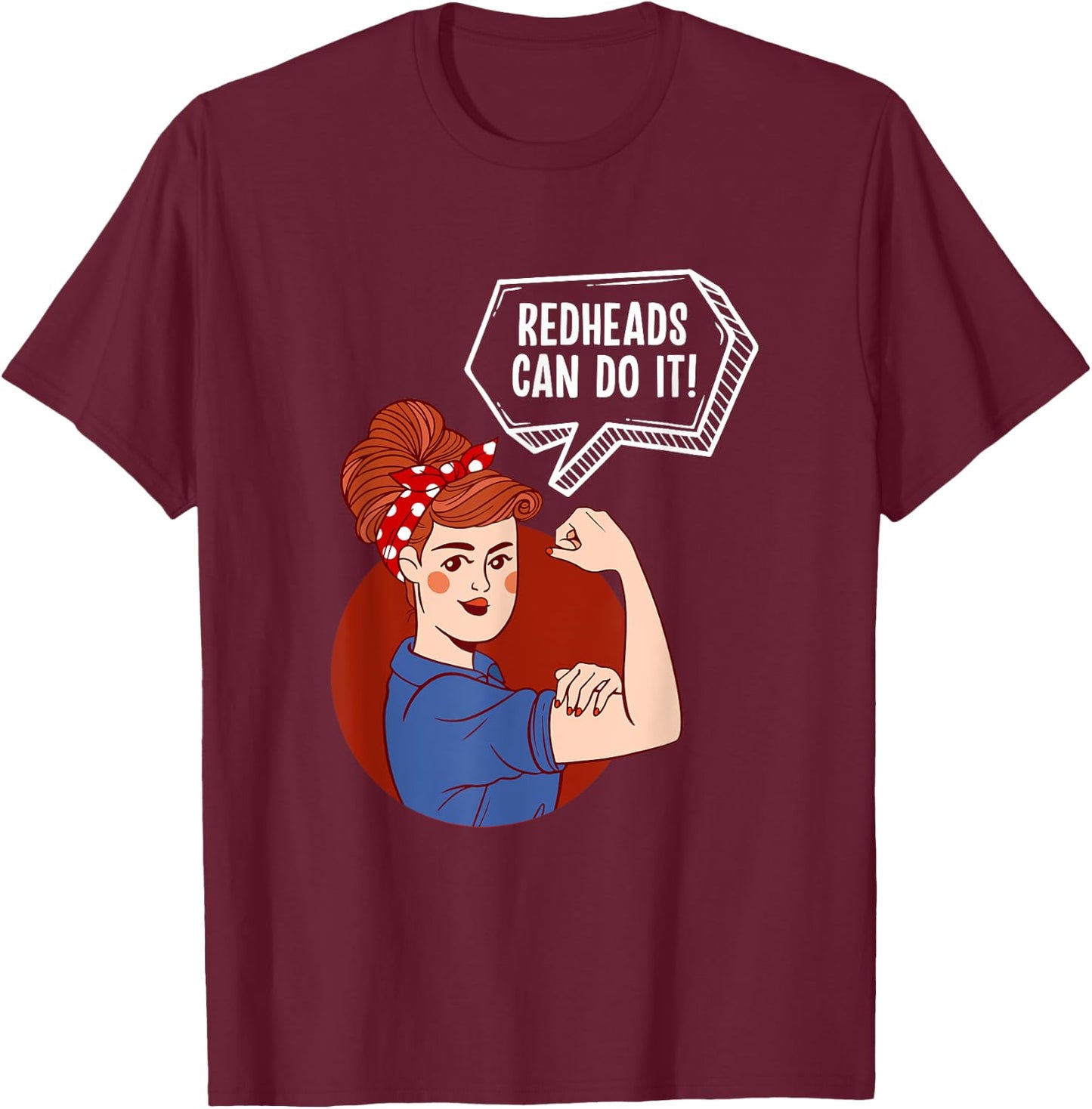 Redheads Can Do It Women Red Hair T-Shirt - T-Shirt | Maroon