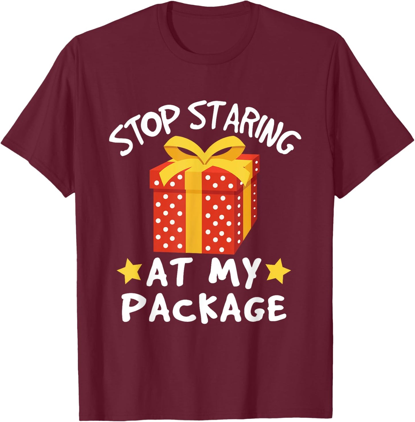 Funny Christmas Adult Humor Pun Shirt White Elephant Gift T-Shirt - T-Shirt | Maroon