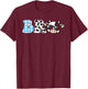 Bro Cow Theme Birthday Party Brother Matching Family T-Shirt - T-Shirt | Maroon
