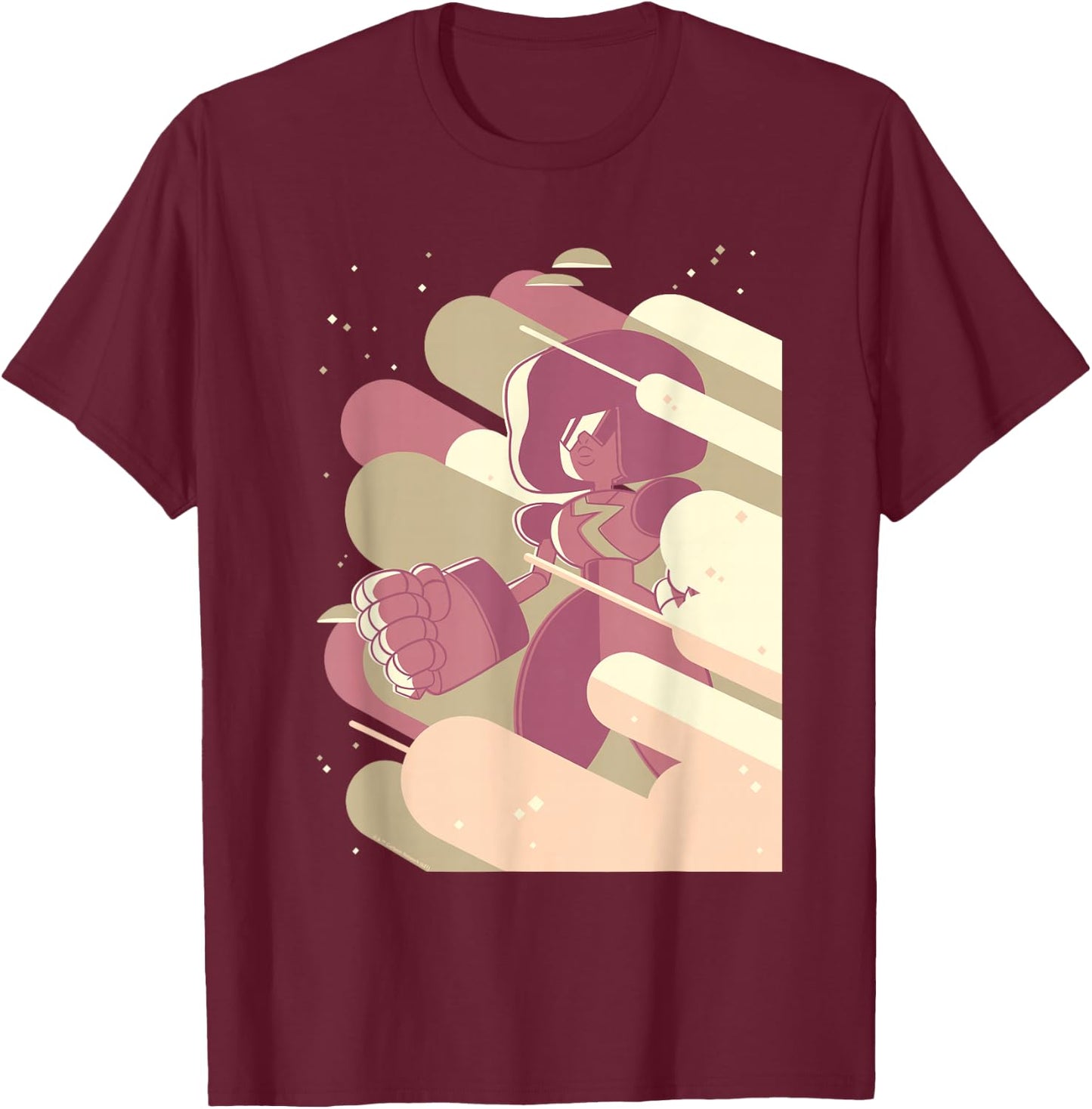 Steven Universe Garnet Clouds T-Shirt - T-Shirt | Maroon