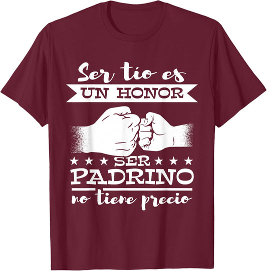 Divertido Padrino T-Shirt - T-Shirt | Maroon