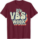 Its VBS Week Bella Canvas Vacation Bible School VBS Mode Kid T-Shirt - T-Shirt | Maroon