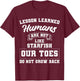 Toe Amputation Amputee Lesson Learned Starfish T-Shirt - T-Shirt | Maroon