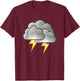 Clouds With Lightning Halloween Costume Funny Halloween T-Shirt - T-Shirt | Maroon