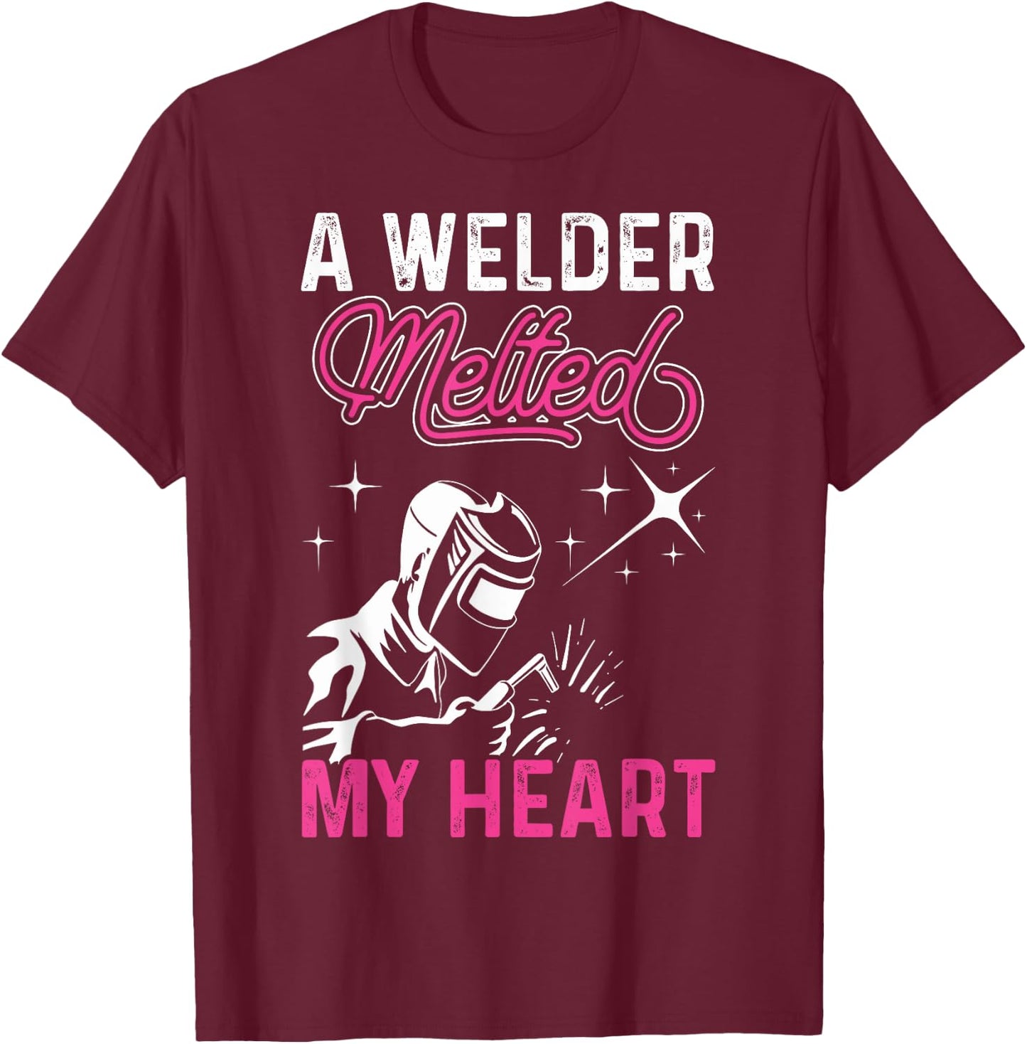 Funny Welding Design Women Weld Tool Welder Welding T-Shirt - T-Shirt | Maroon
