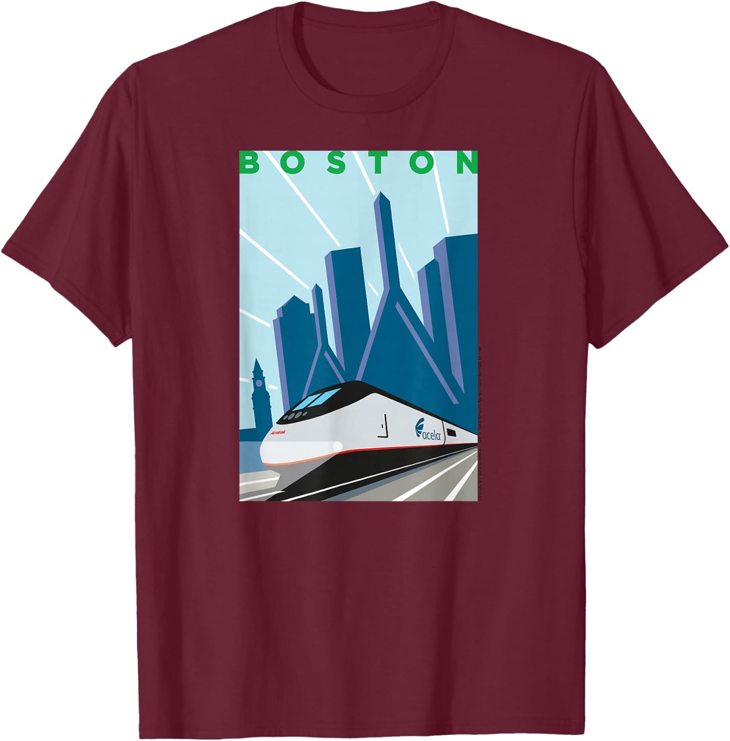 Acela (Boston) T-Shirt - T-Shirt | Maroon