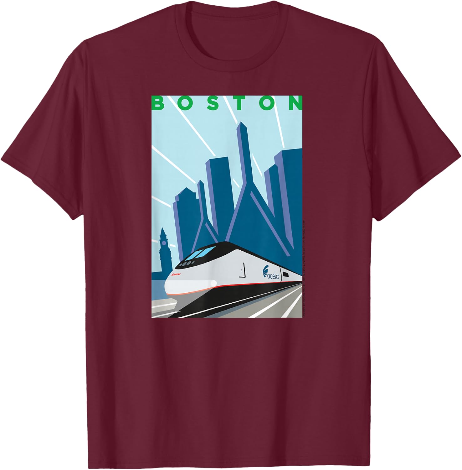 Acela (Boston) T-Shirt - T-Shirt | Maroon
